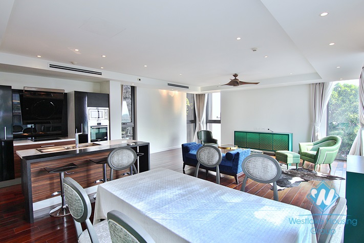 Quality apartment with nice design for rent in Xuan Dieu st, Quang An ward, Tay Ho